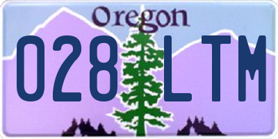 OR license plate 028LTM