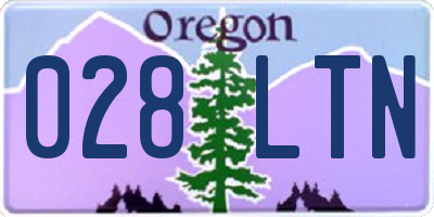 OR license plate 028LTN