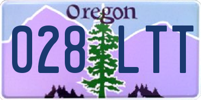 OR license plate 028LTT