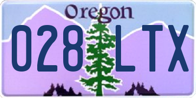 OR license plate 028LTX