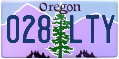 OR license plate 028LTY