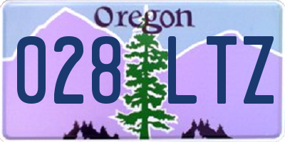 OR license plate 028LTZ
