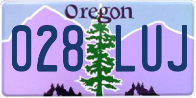 OR license plate 028LUJ