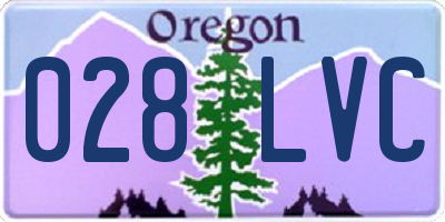 OR license plate 028LVC