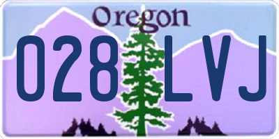 OR license plate 028LVJ