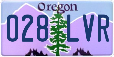 OR license plate 028LVR