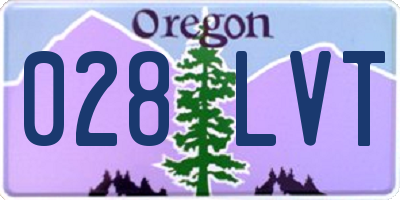 OR license plate 028LVT