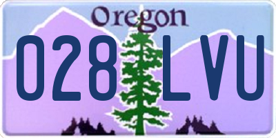 OR license plate 028LVU