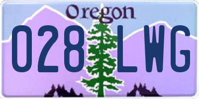 OR license plate 028LWG