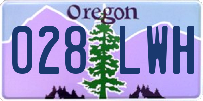 OR license plate 028LWH