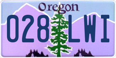 OR license plate 028LWI