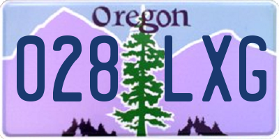 OR license plate 028LXG