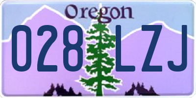 OR license plate 028LZJ