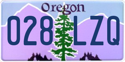 OR license plate 028LZQ