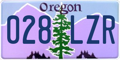OR license plate 028LZR