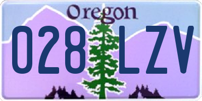 OR license plate 028LZV