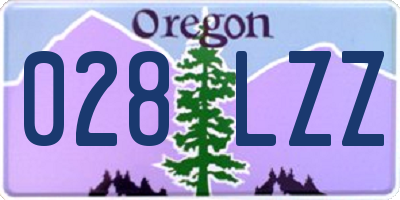 OR license plate 028LZZ