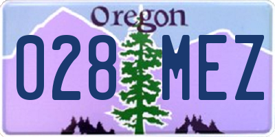 OR license plate 028MEZ