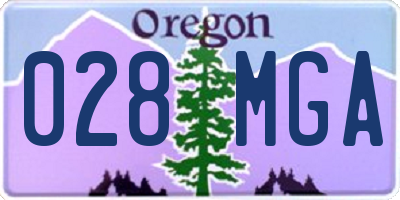 OR license plate 028MGA