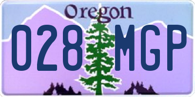 OR license plate 028MGP