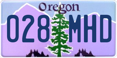OR license plate 028MHD