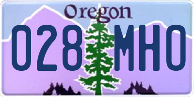 OR license plate 028MHO