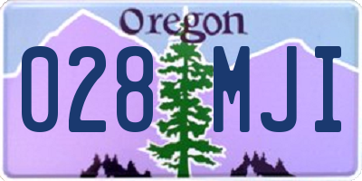 OR license plate 028MJI