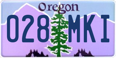 OR license plate 028MKI