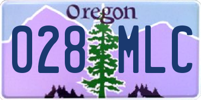 OR license plate 028MLC
