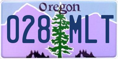 OR license plate 028MLT