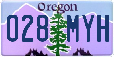 OR license plate 028MYH