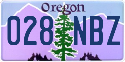 OR license plate 028NBZ