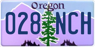OR license plate 028NCH
