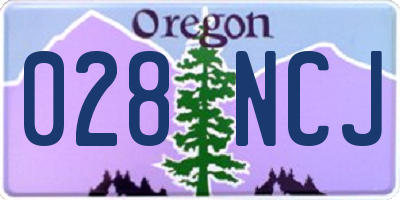 OR license plate 028NCJ