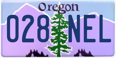OR license plate 028NEL