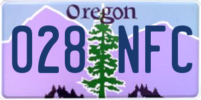 OR license plate 028NFC