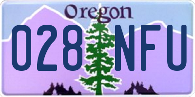 OR license plate 028NFU