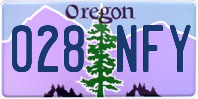 OR license plate 028NFY