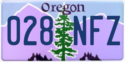 OR license plate 028NFZ