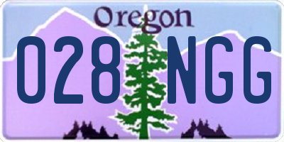 OR license plate 028NGG