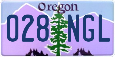 OR license plate 028NGL