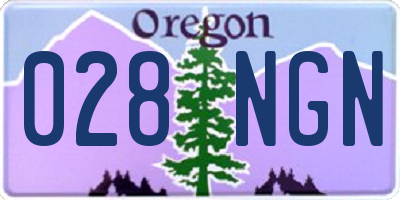OR license plate 028NGN