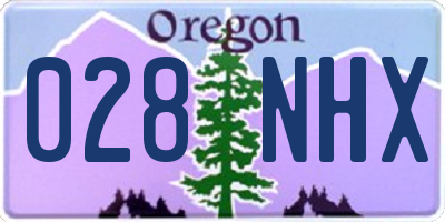 OR license plate 028NHX