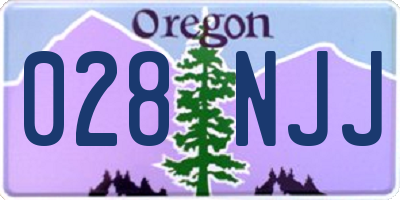 OR license plate 028NJJ