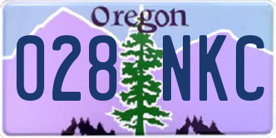OR license plate 028NKC