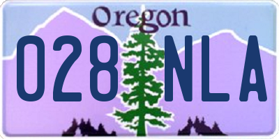 OR license plate 028NLA