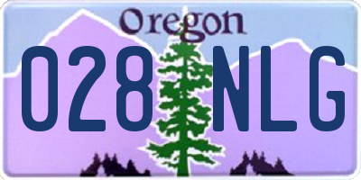 OR license plate 028NLG