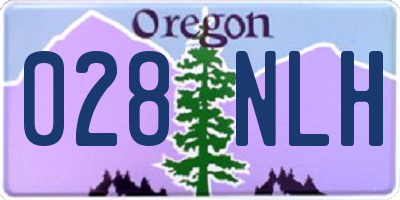 OR license plate 028NLH