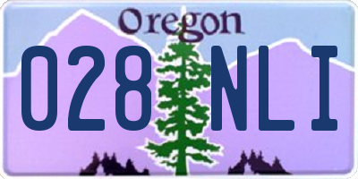 OR license plate 028NLI