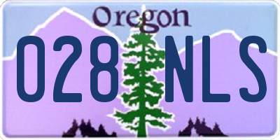 OR license plate 028NLS